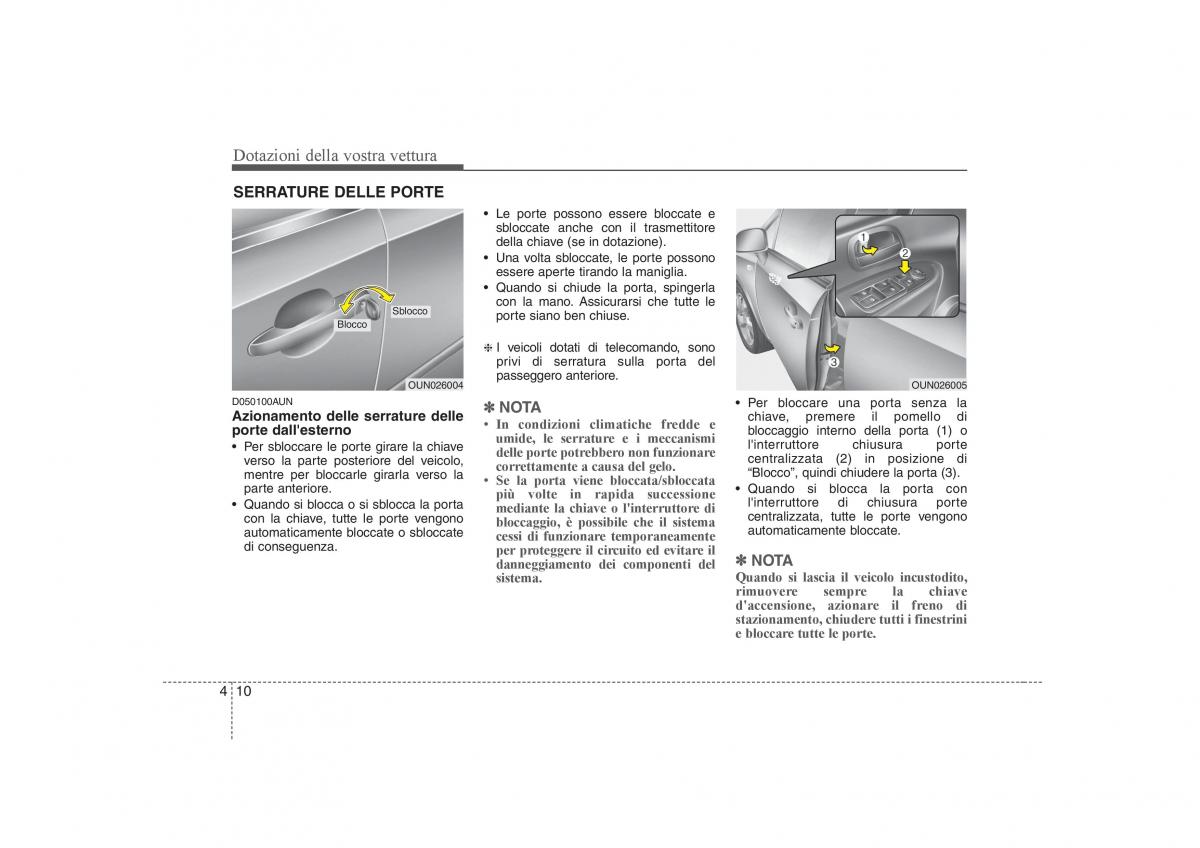 KIA Carens II 2 manuale del proprietario / page 95