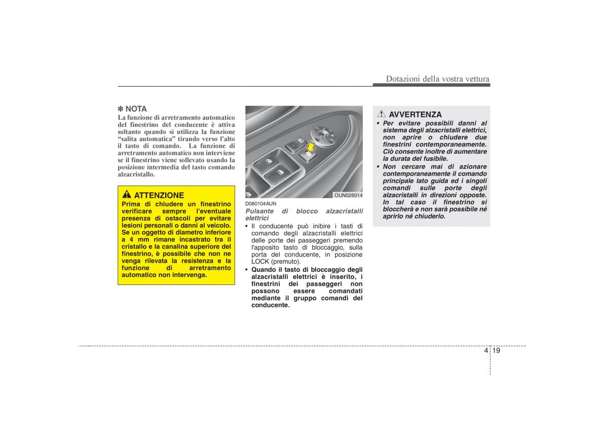 KIA Carens II 2 manuale del proprietario / page 104