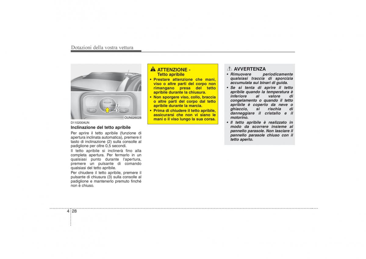 KIA Carens II 2 manuale del proprietario / page 113