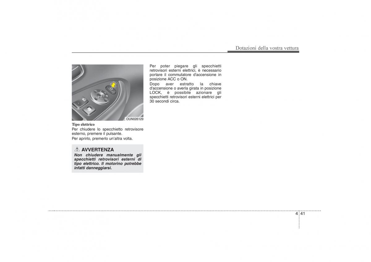 KIA Carens II 2 manuale del proprietario / page 126