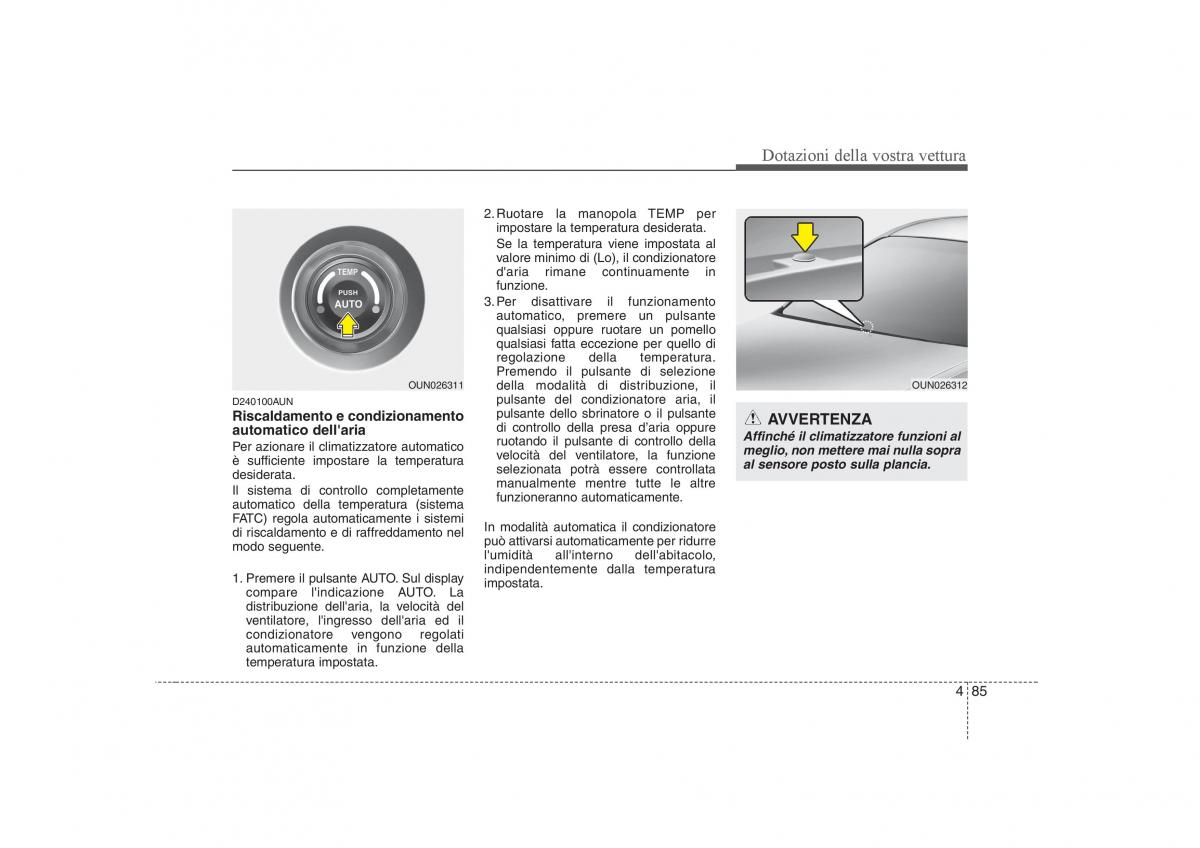 KIA Carens II 2 manuale del proprietario / page 170