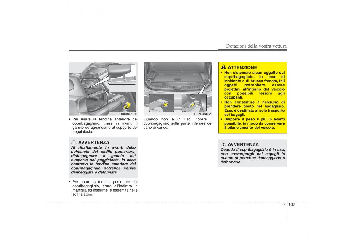 KIA Carens II 2 manuale del proprietario / page 192