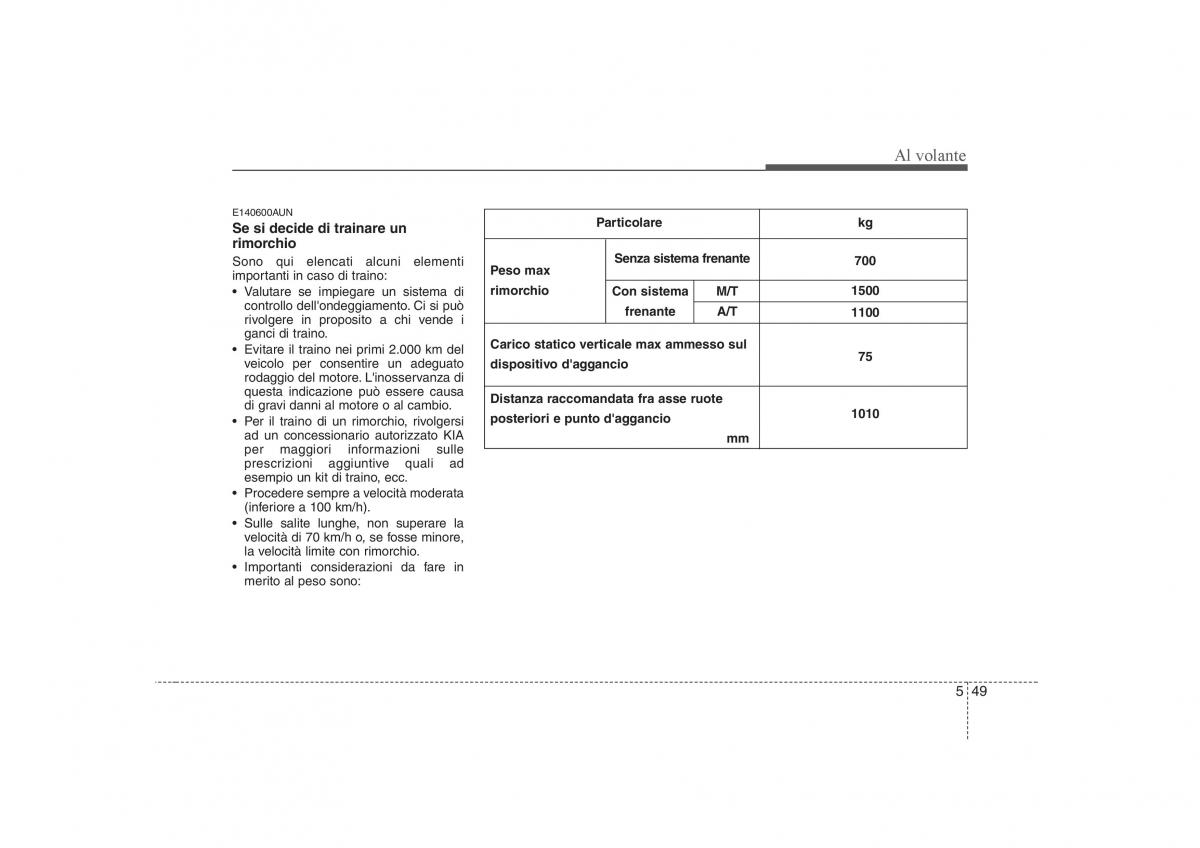 KIA Carens II 2 manuale del proprietario / page 243