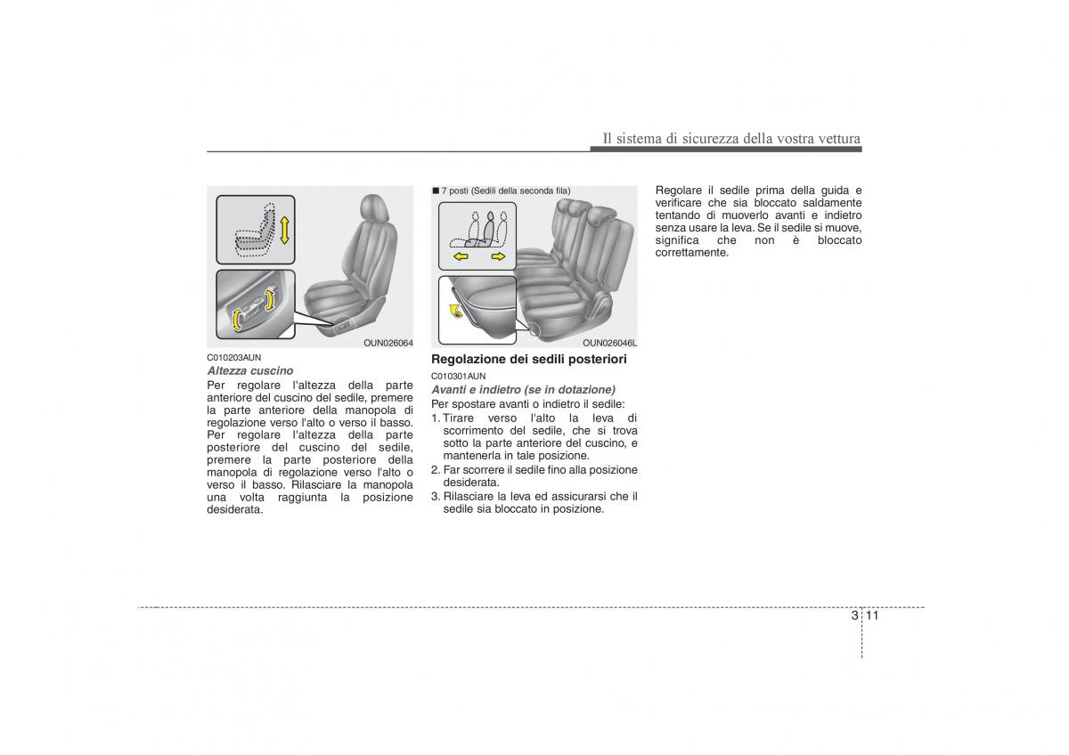 KIA Carens II 2 manuale del proprietario / page 26