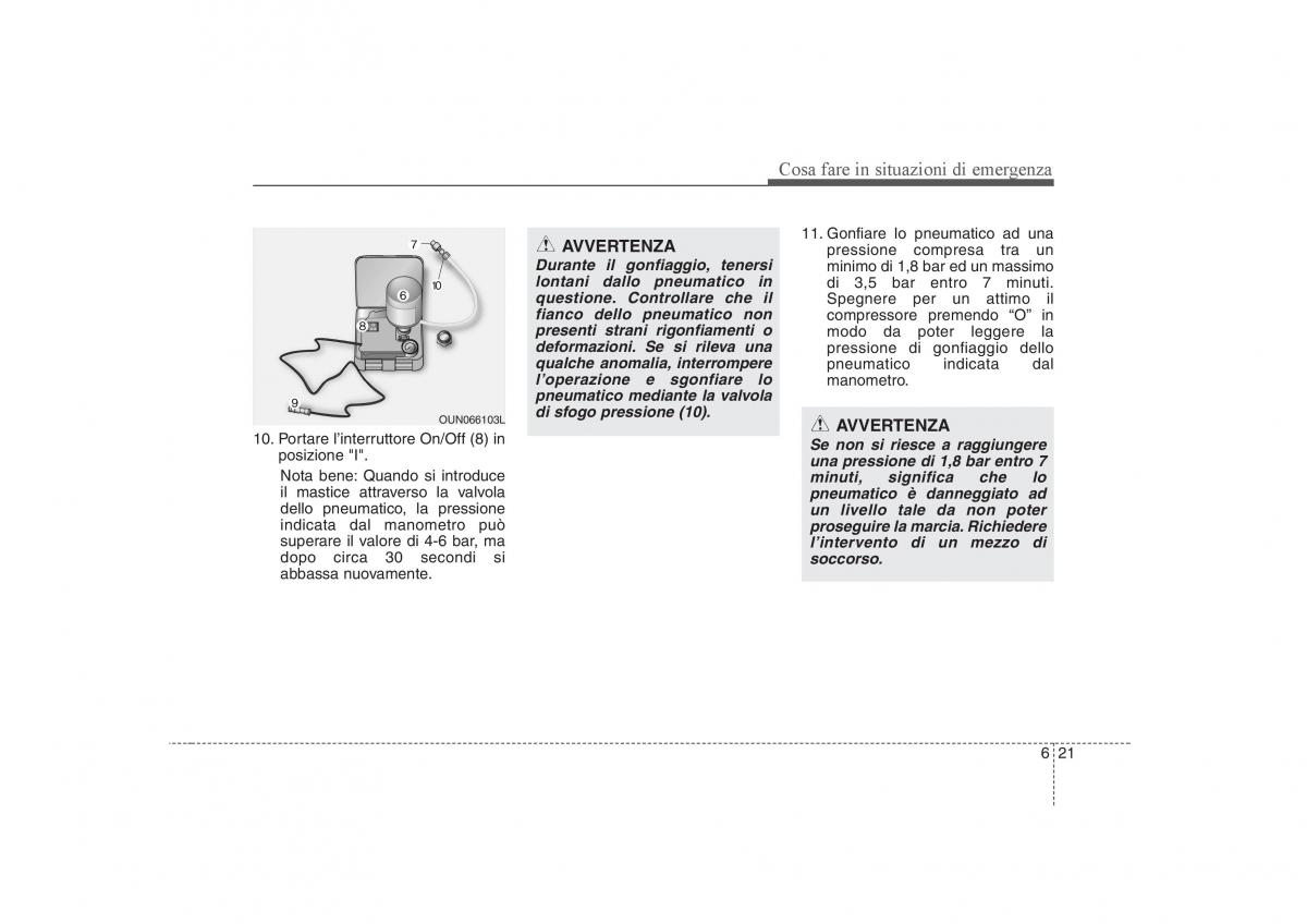 KIA Carens II 2 manuale del proprietario / page 266