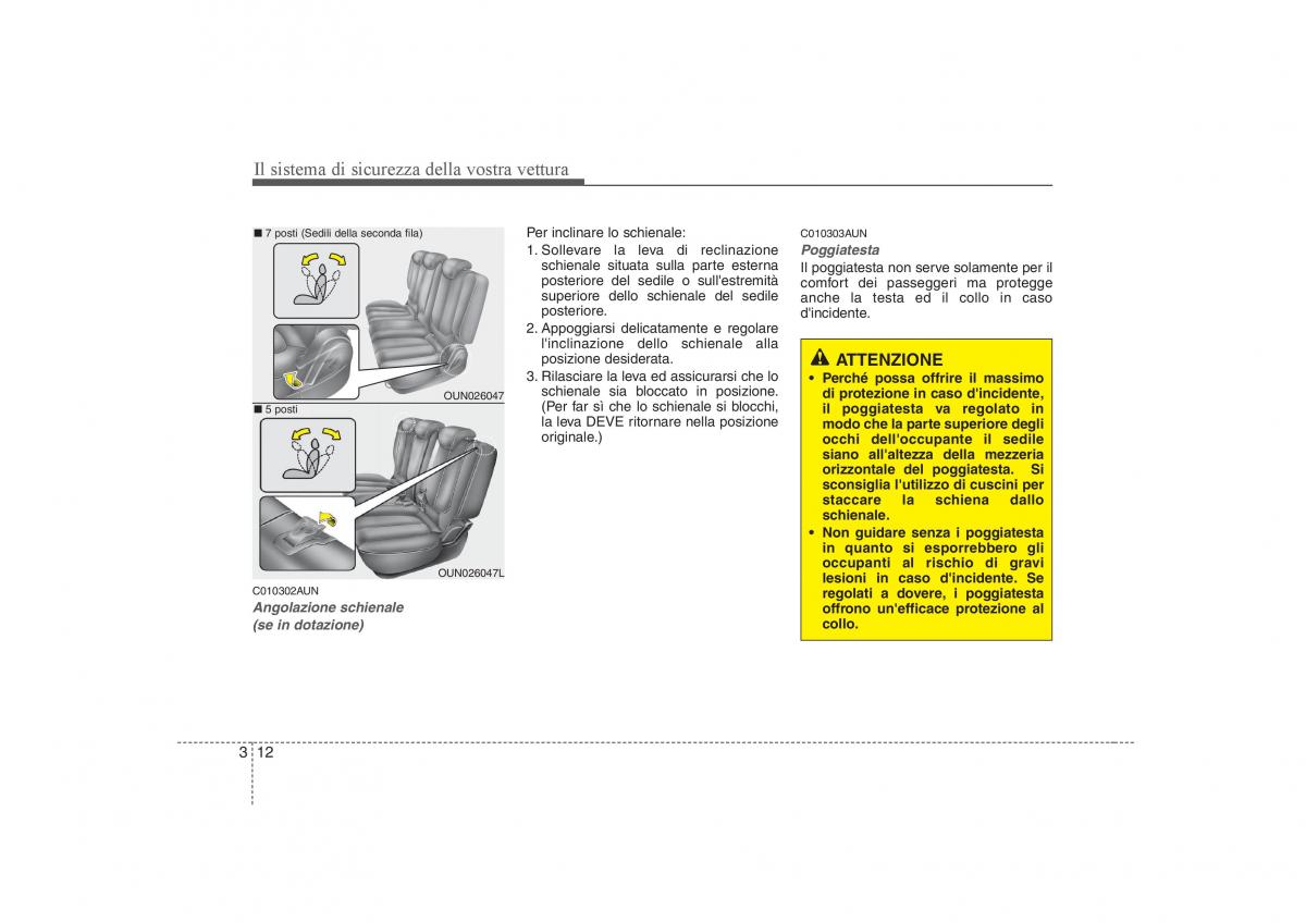 KIA Carens II 2 manuale del proprietario / page 27