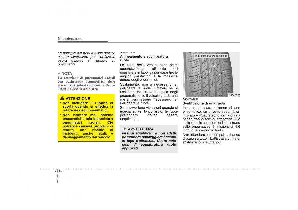 KIA Carens II 2 manuale del proprietario / page 318