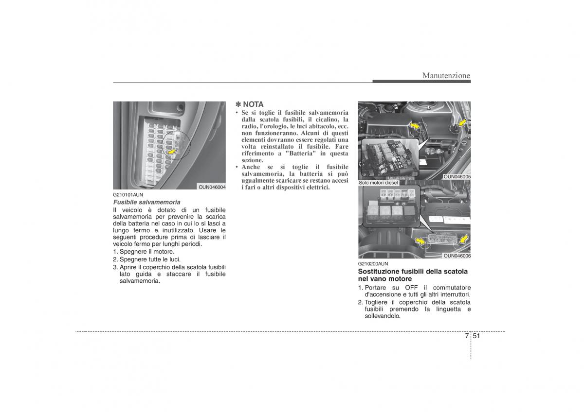 KIA Carens II 2 manuale del proprietario / page 327