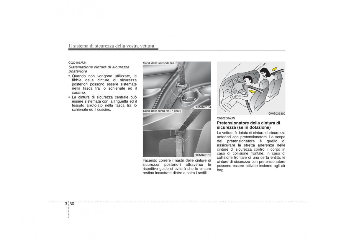 KIA Carens II 2 manuale del proprietario / page 45