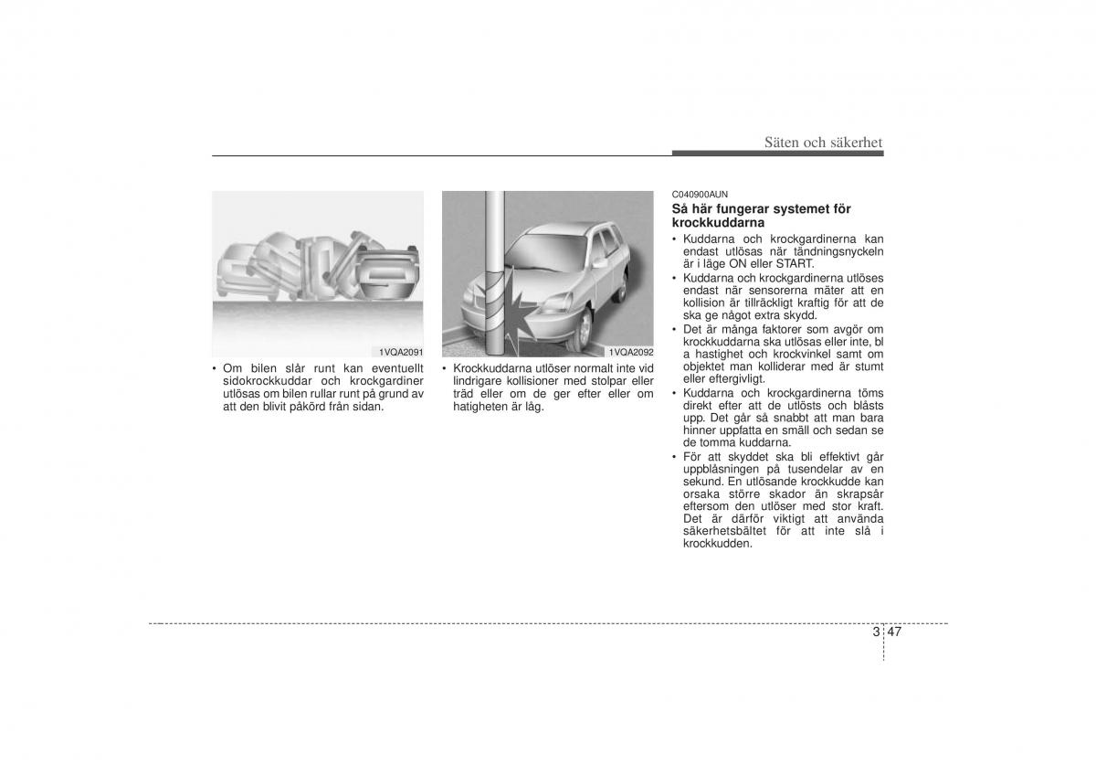 KIA Carens II 2 instruktionsbok / page 65