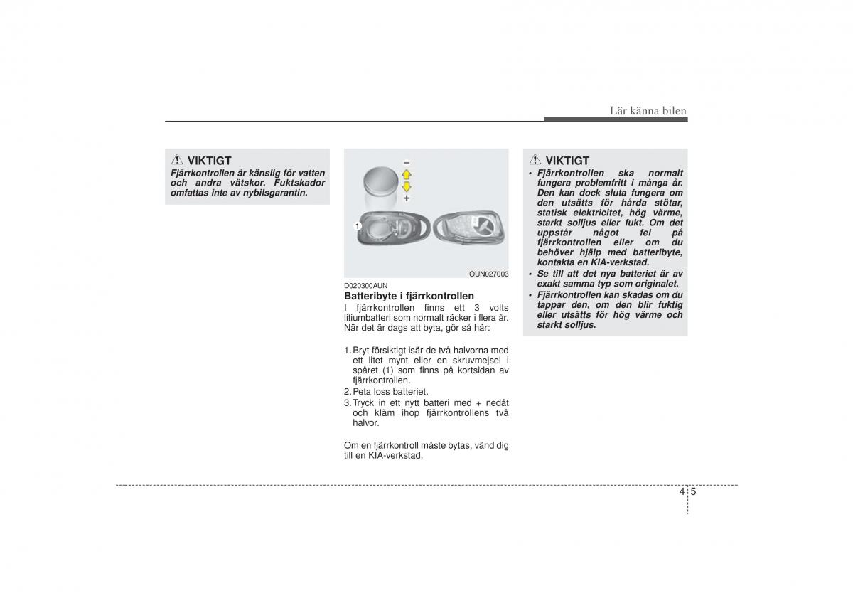 KIA Carens II 2 instruktionsbok / page 74