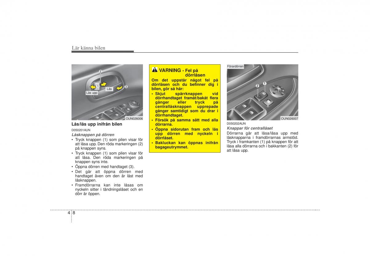 KIA Carens II 2 instruktionsbok / page 77