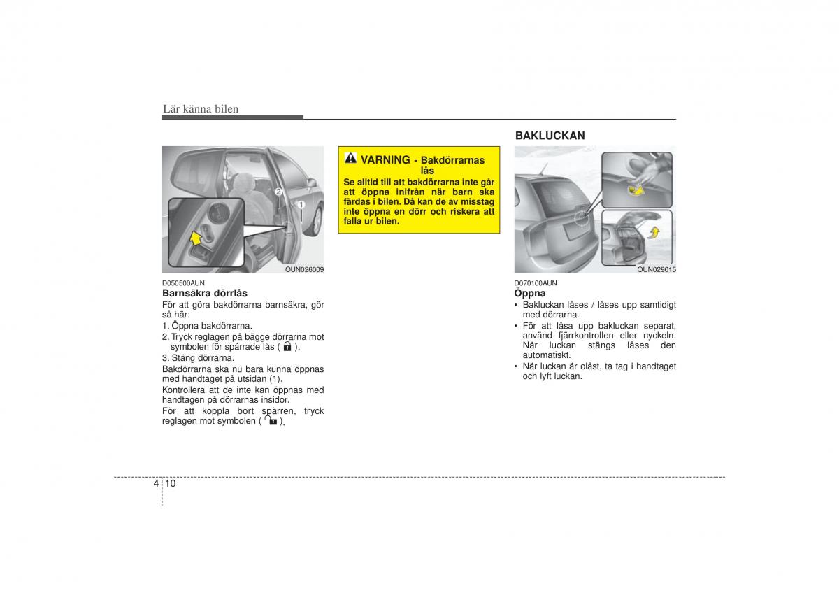 KIA Carens II 2 instruktionsbok / page 79