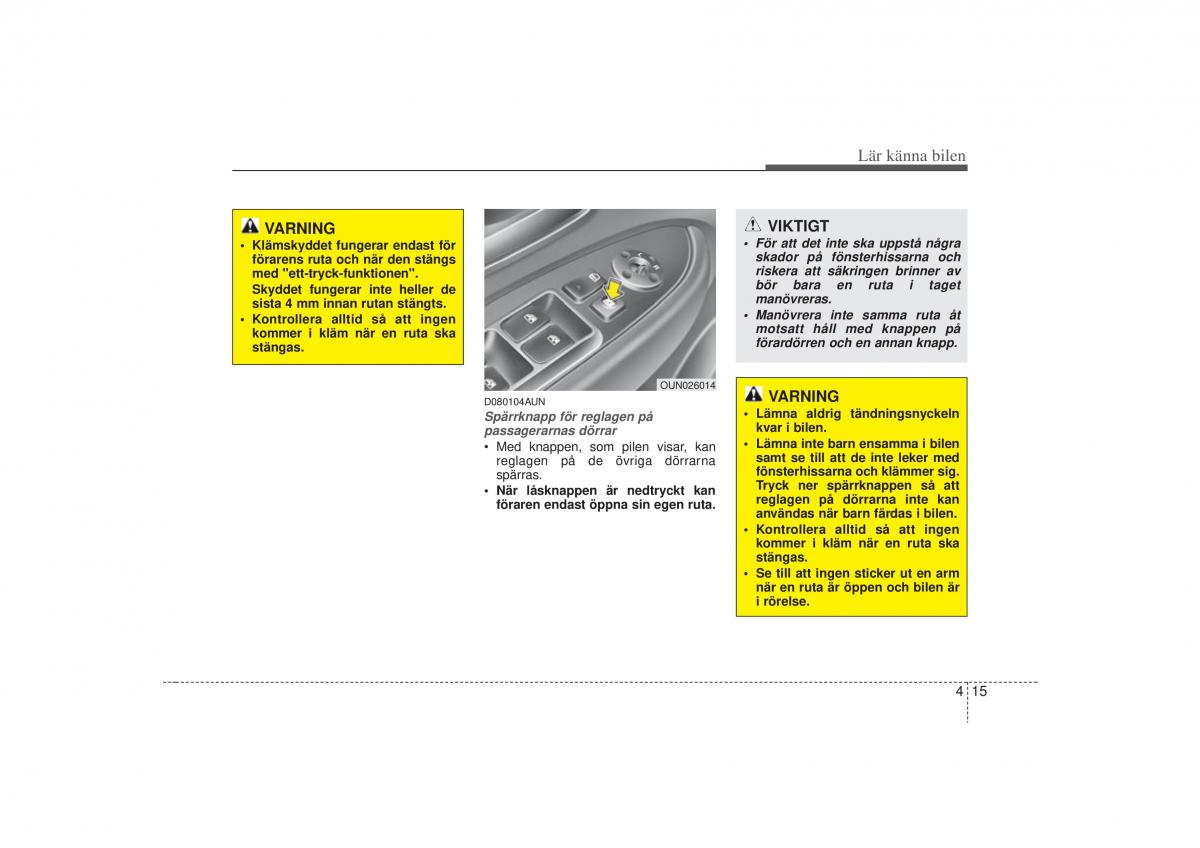 KIA Carens II 2 instruktionsbok / page 84