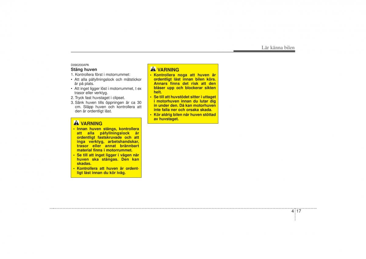 KIA Carens II 2 instruktionsbok / page 86