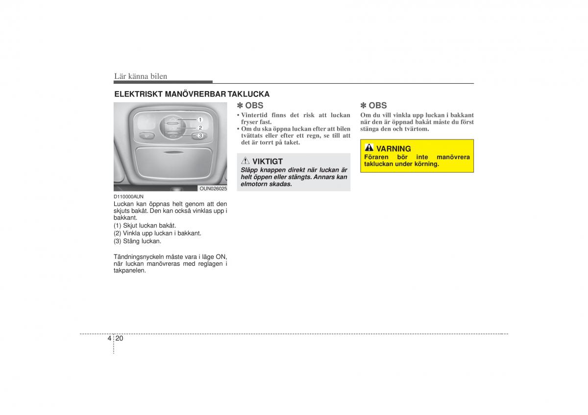 KIA Carens II 2 instruktionsbok / page 89