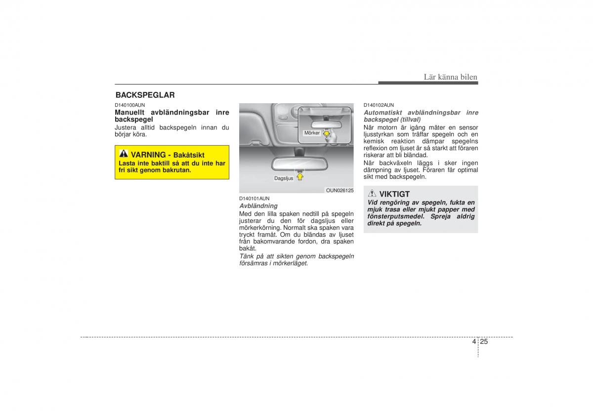 KIA Carens II 2 instruktionsbok / page 94