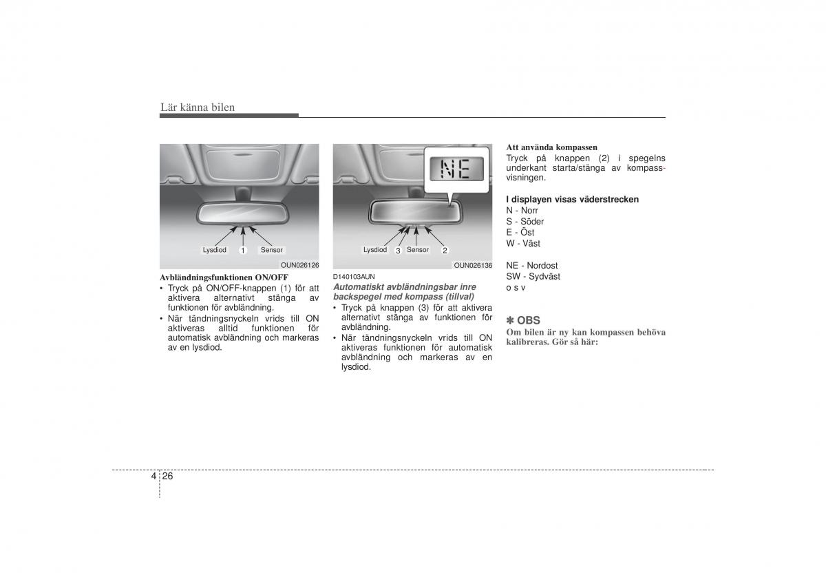 KIA Carens II 2 instruktionsbok / page 95