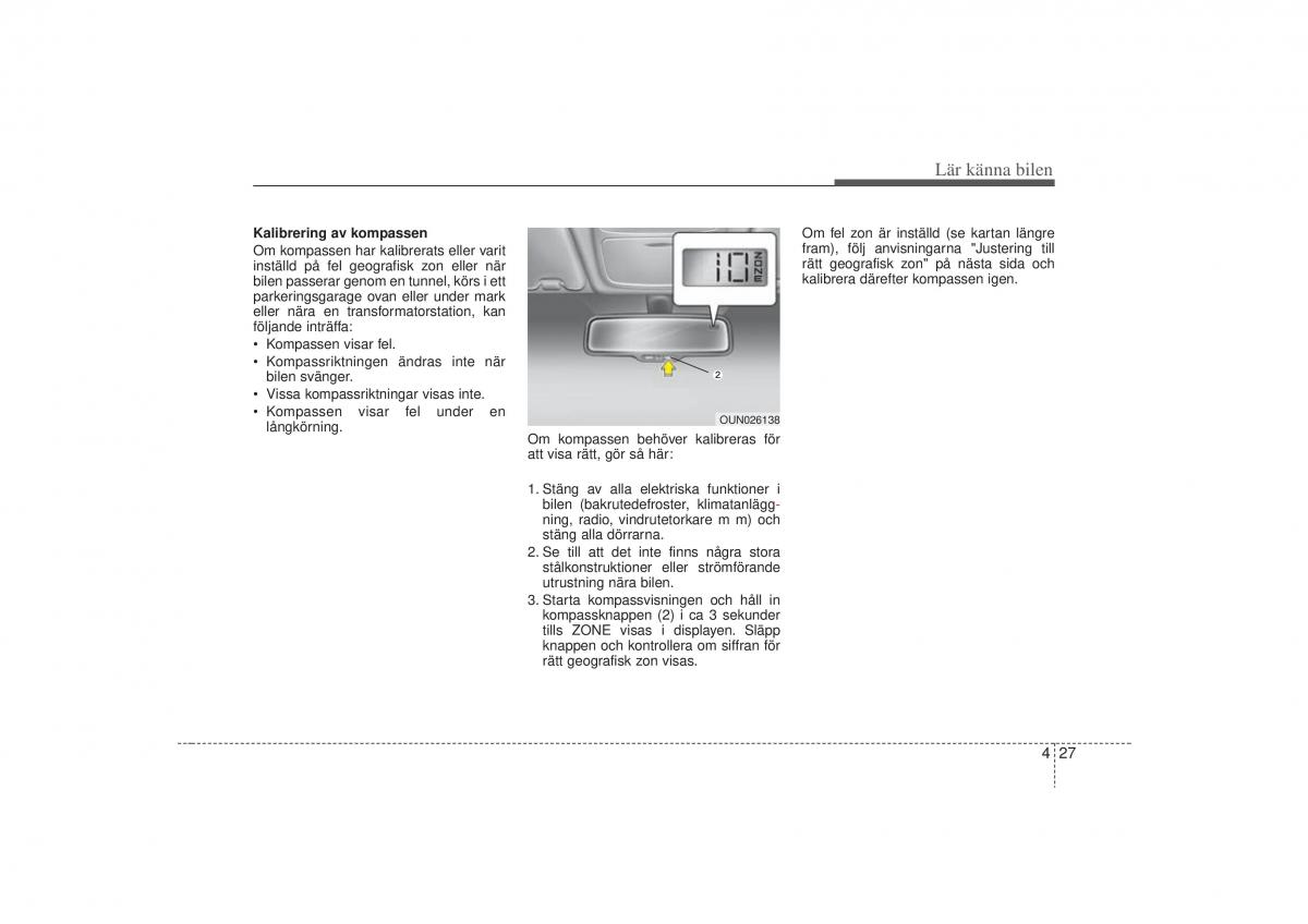 KIA Carens II 2 instruktionsbok / page 96