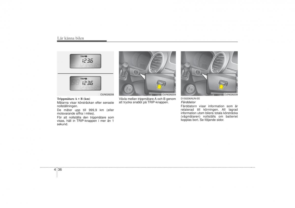 KIA Carens II 2 instruktionsbok / page 105