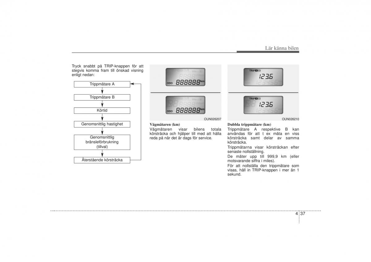 KIA Carens II 2 instruktionsbok / page 106