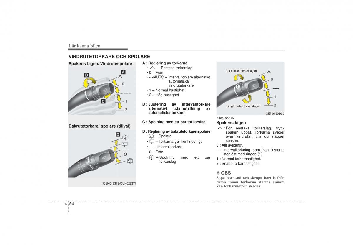 KIA Carens II 2 instruktionsbok / page 123