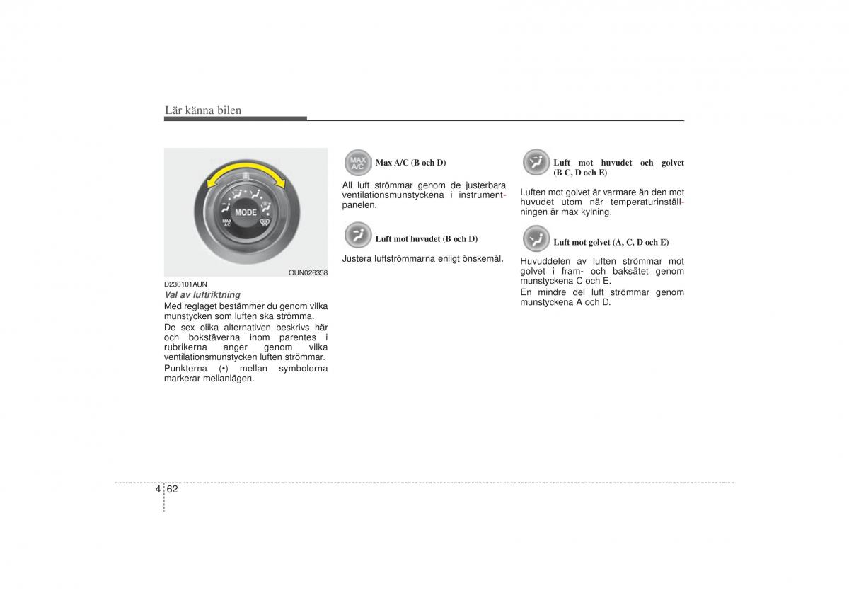 KIA Carens II 2 instruktionsbok / page 131