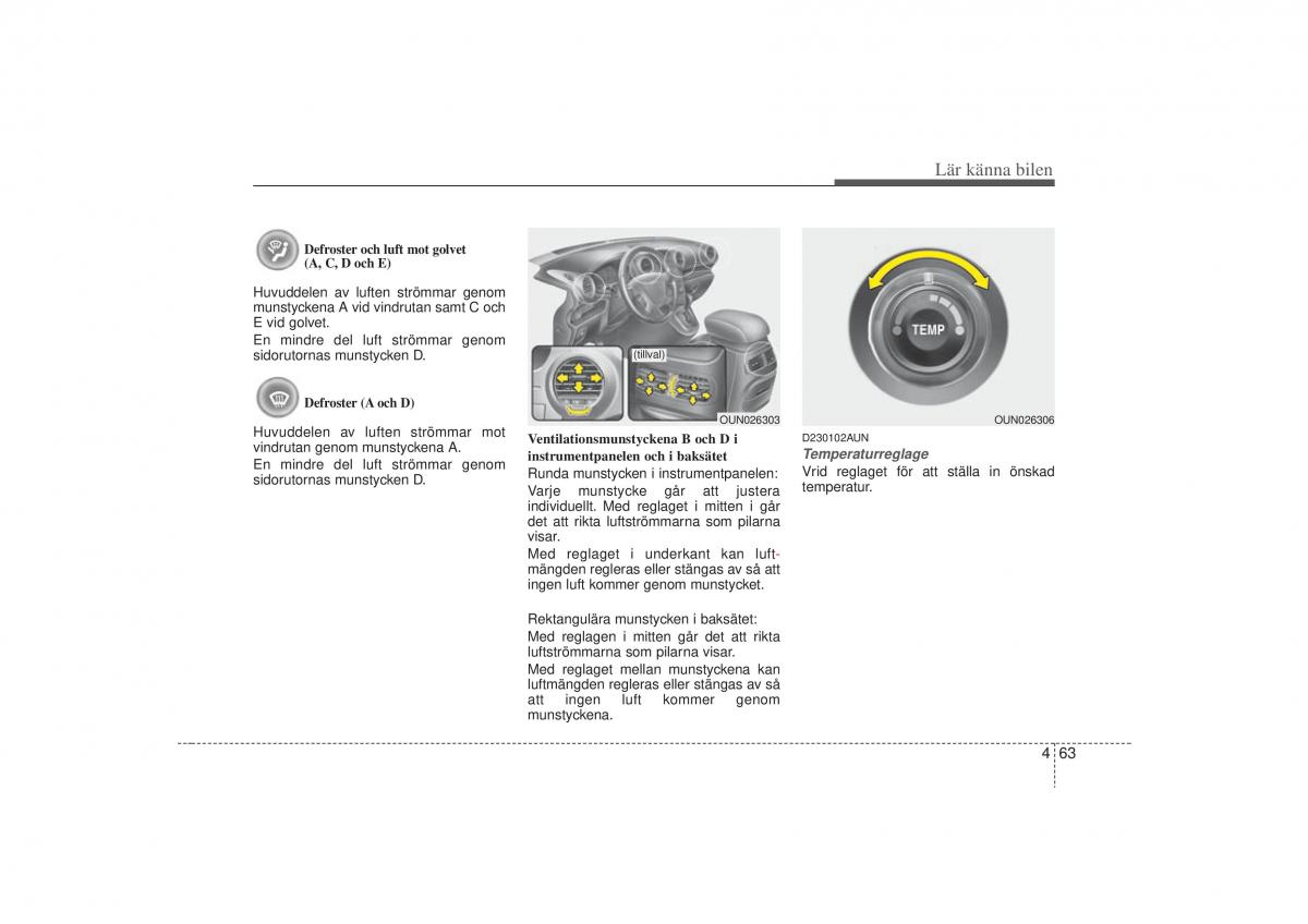 KIA Carens II 2 instruktionsbok / page 132