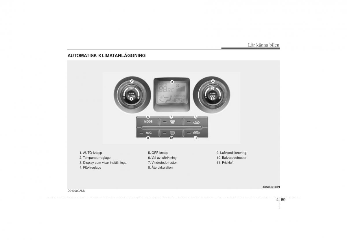 KIA Carens II 2 instruktionsbok / page 138