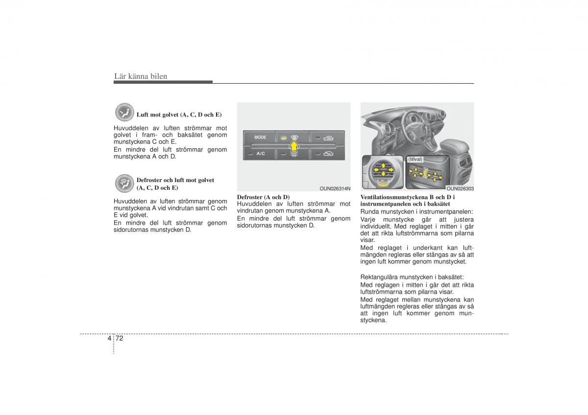 KIA Carens II 2 instruktionsbok / page 141