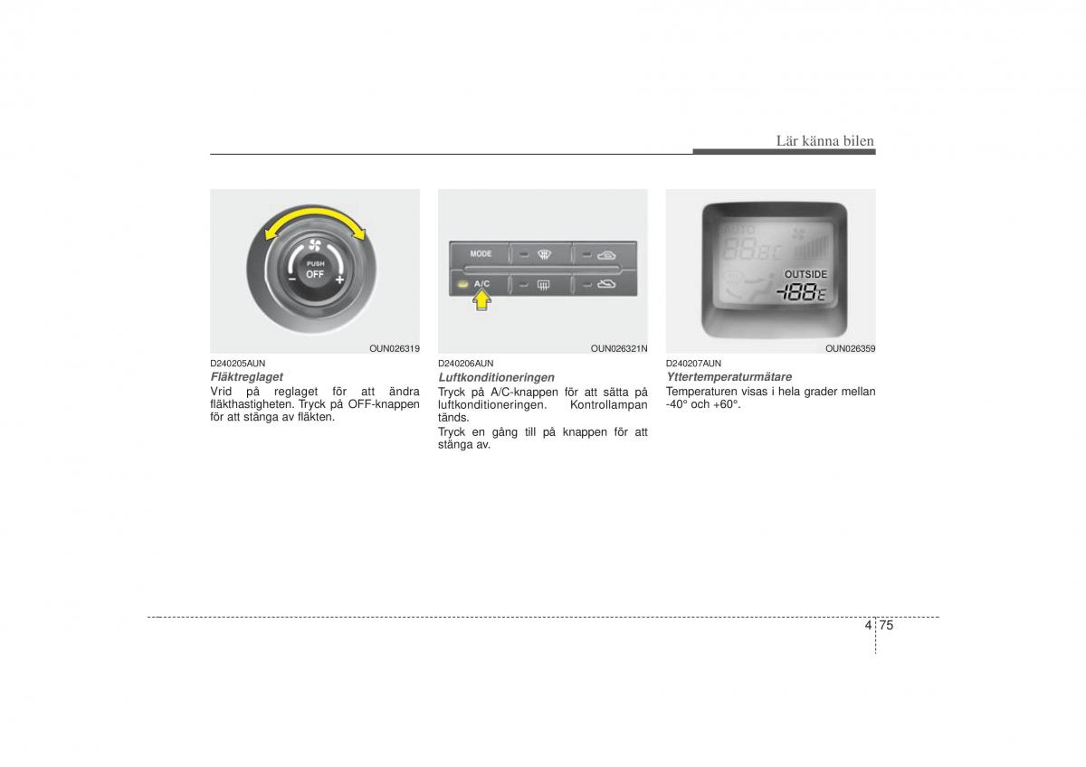 KIA Carens II 2 instruktionsbok / page 144