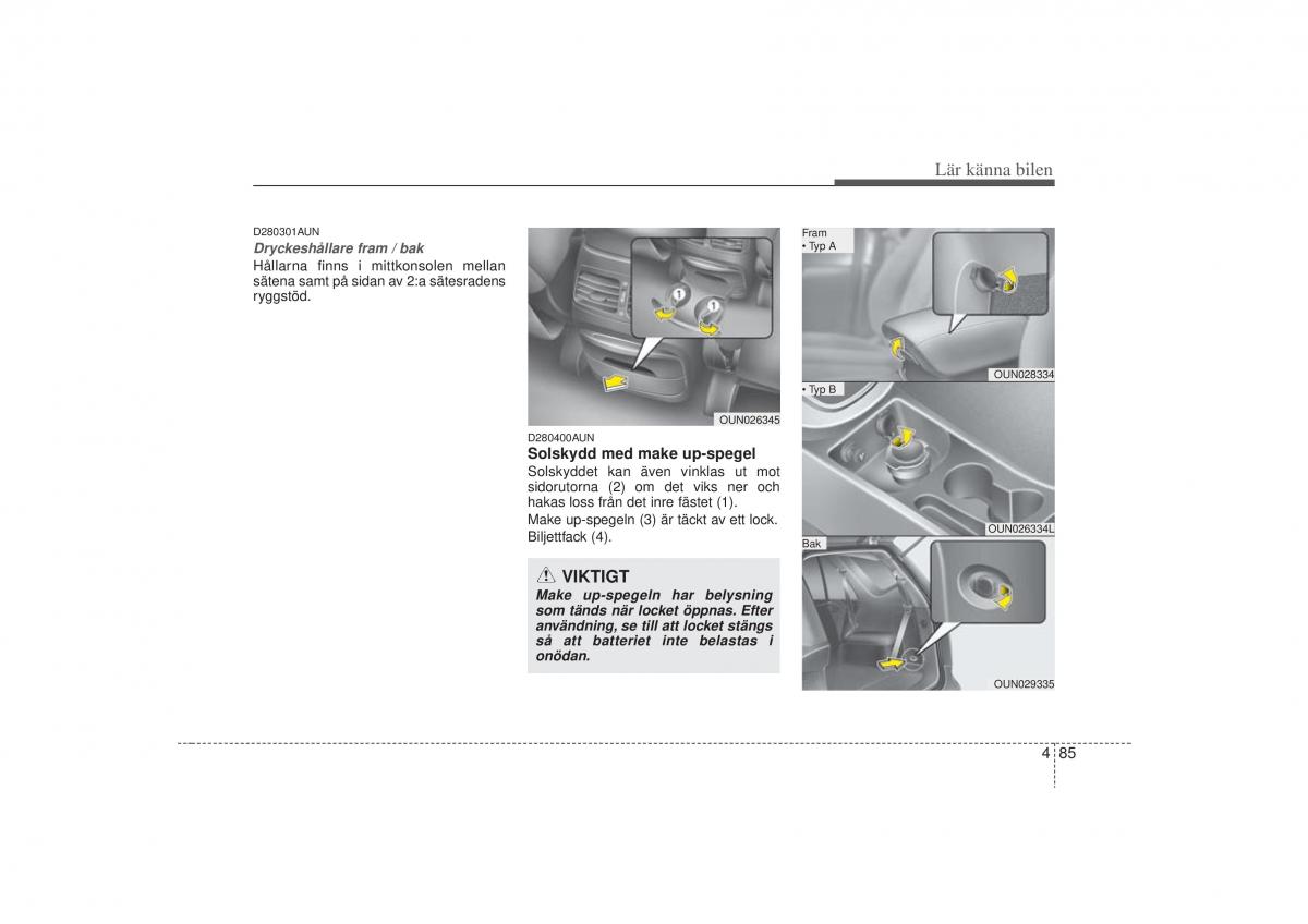 KIA Carens II 2 instruktionsbok / page 154