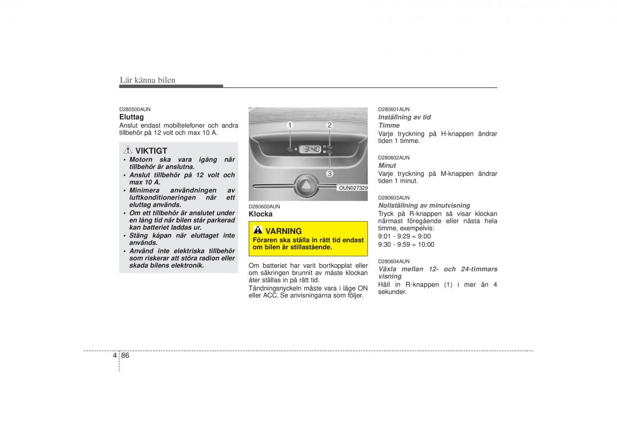 KIA Carens II 2 instruktionsbok / page 155