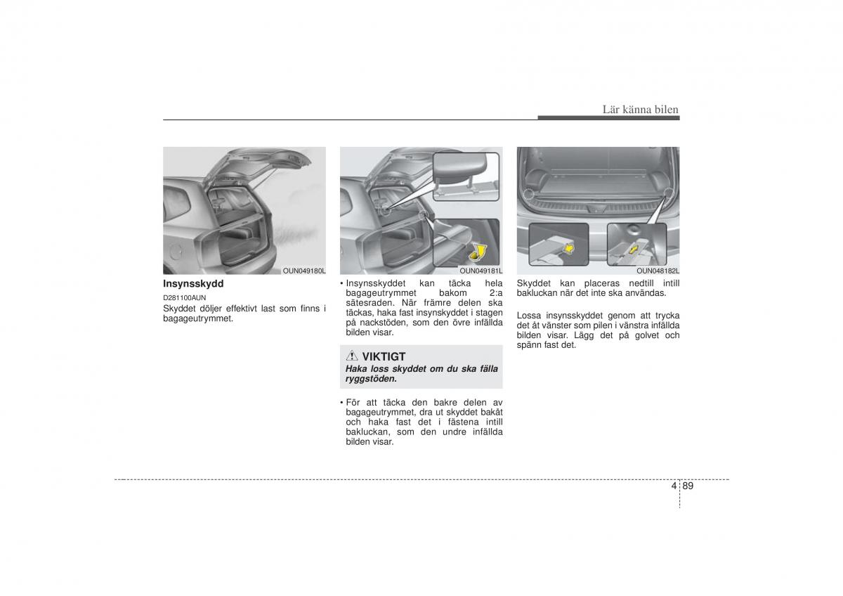 KIA Carens II 2 instruktionsbok / page 158