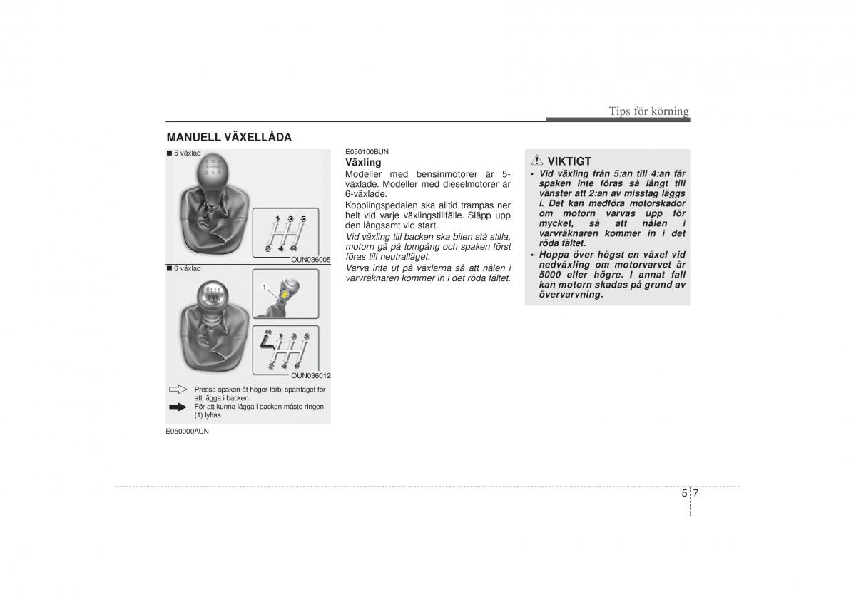 KIA Carens II 2 instruktionsbok / page 196