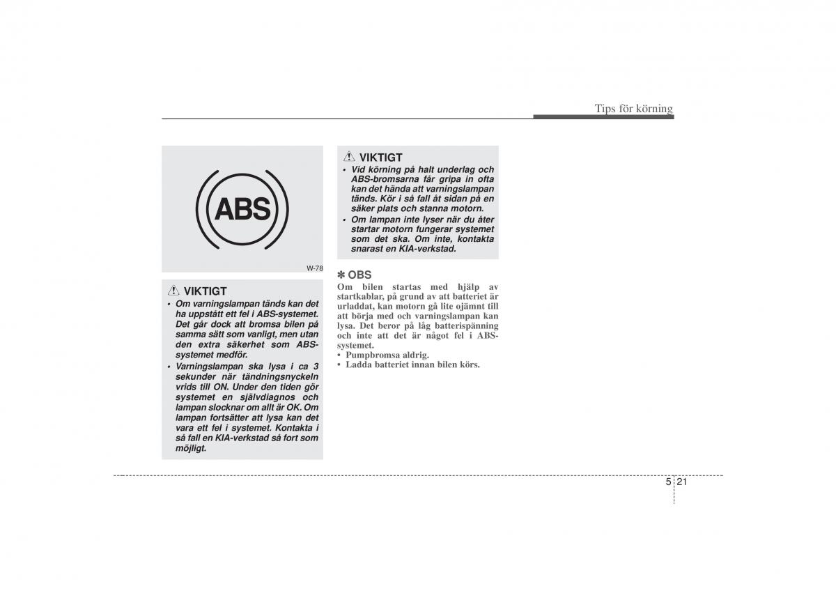 KIA Carens II 2 instruktionsbok / page 210