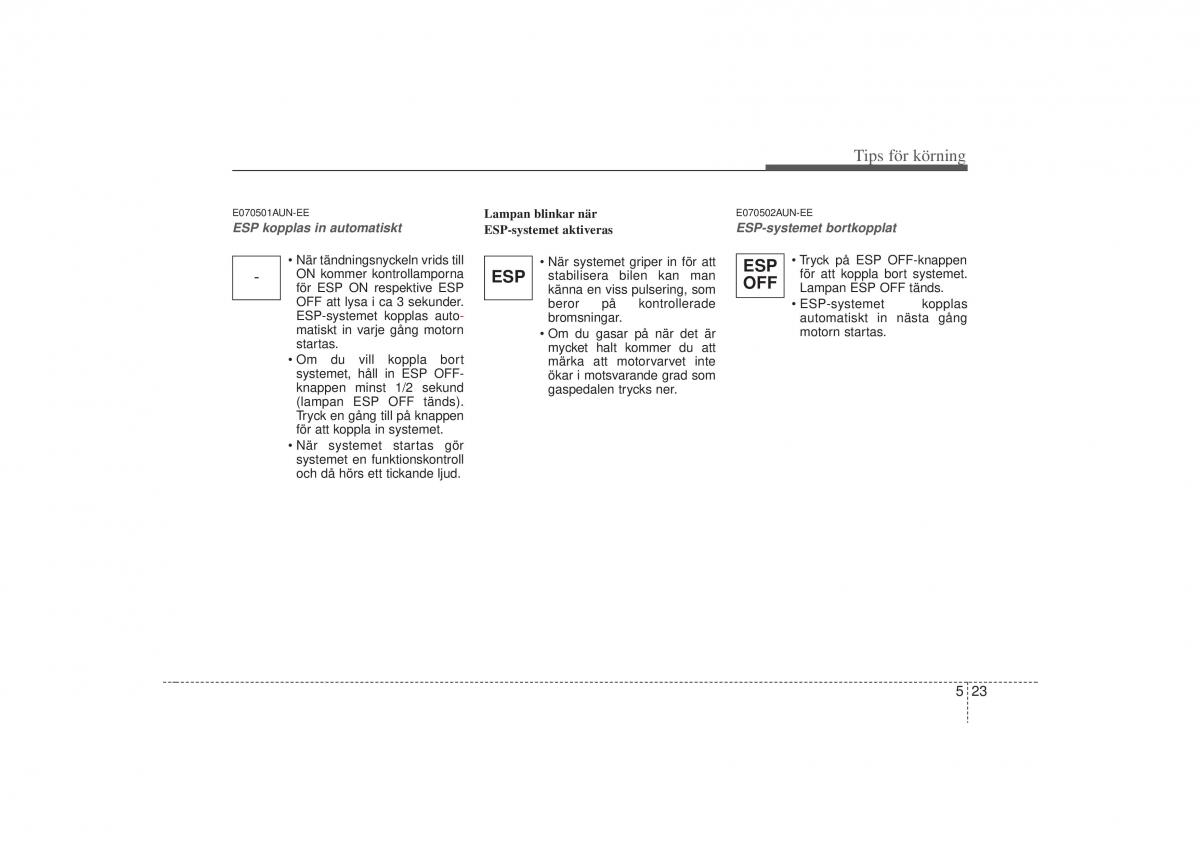 KIA Carens II 2 instruktionsbok / page 212