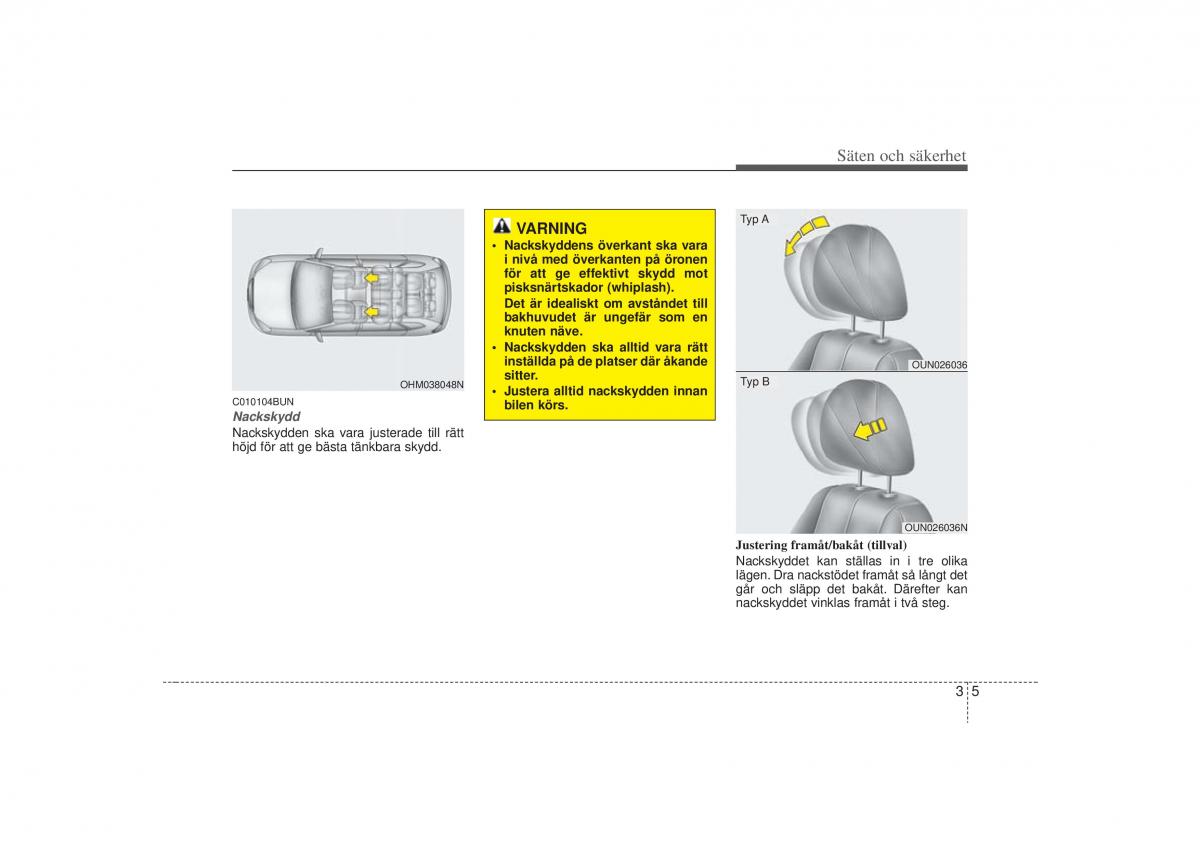 KIA Carens II 2 instruktionsbok / page 23