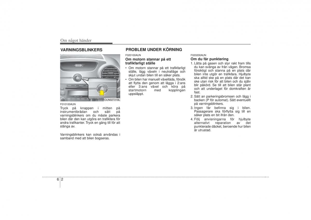 KIA Carens II 2 instruktionsbok / page 238