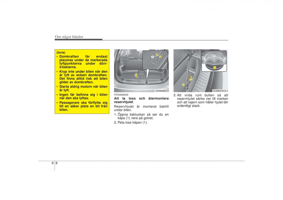 KIA Carens II 2 instruktionsbok / page 244