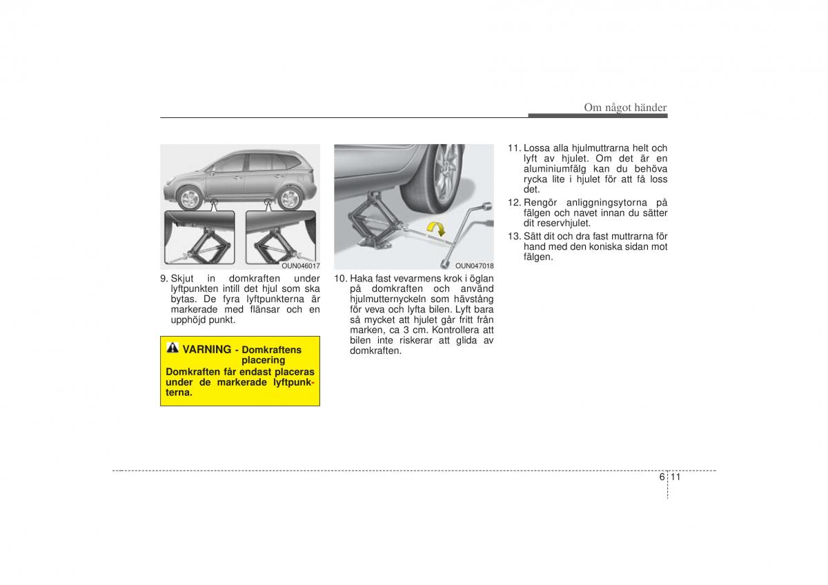 KIA Carens II 2 instruktionsbok / page 247