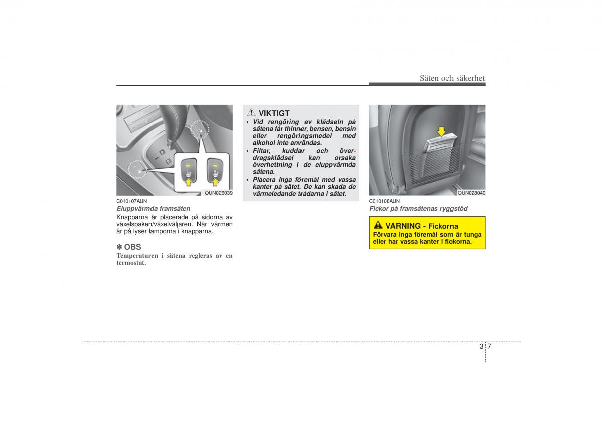 KIA Carens II 2 instruktionsbok / page 25