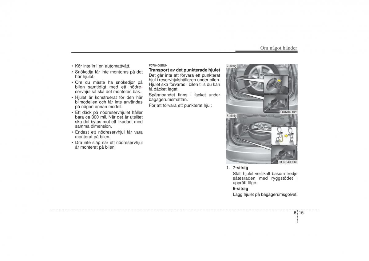 KIA Carens II 2 instruktionsbok / page 251