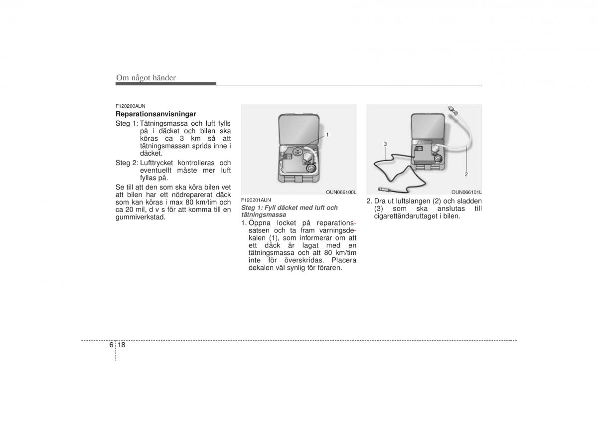 KIA Carens II 2 instruktionsbok / page 254