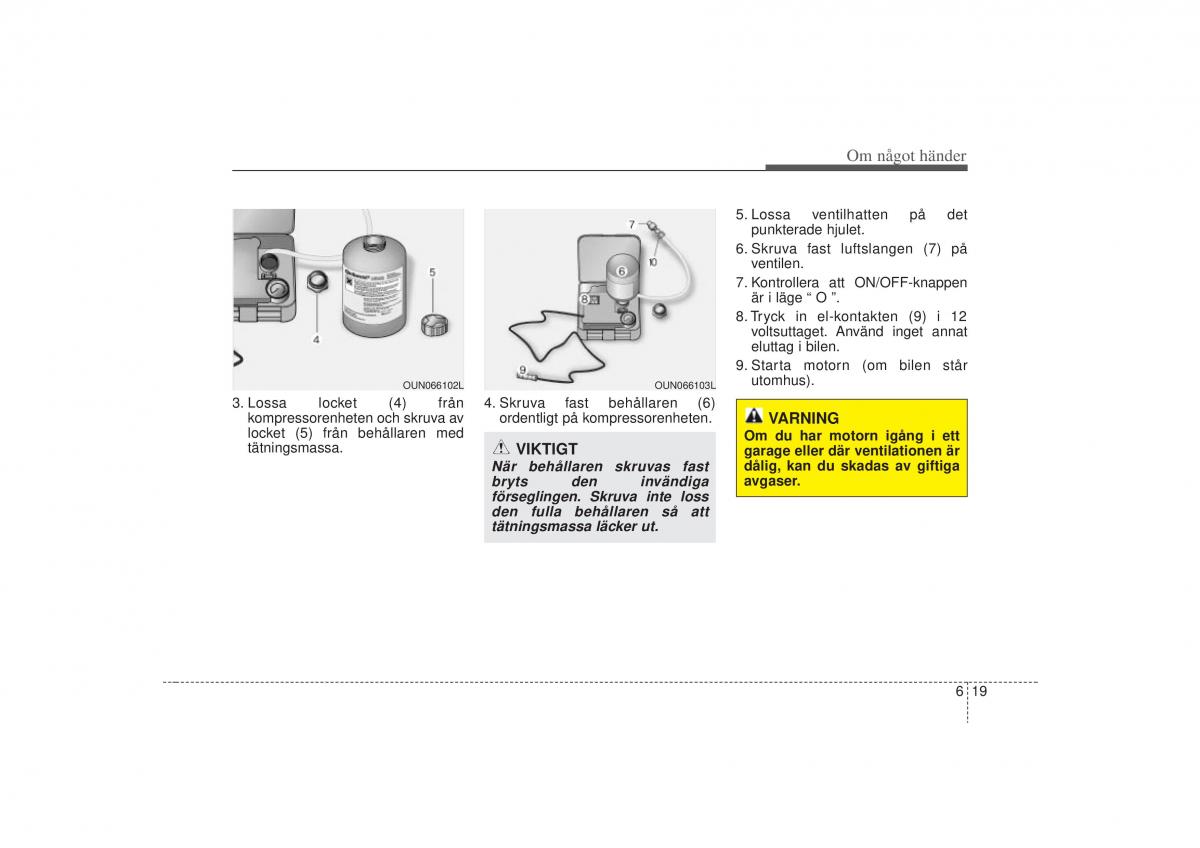 KIA Carens II 2 instruktionsbok / page 255