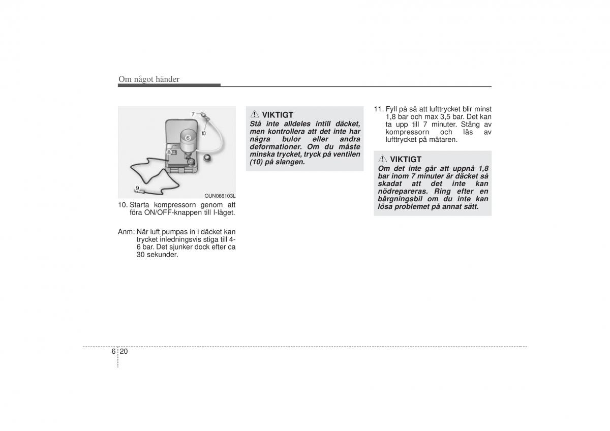 KIA Carens II 2 instruktionsbok / page 256