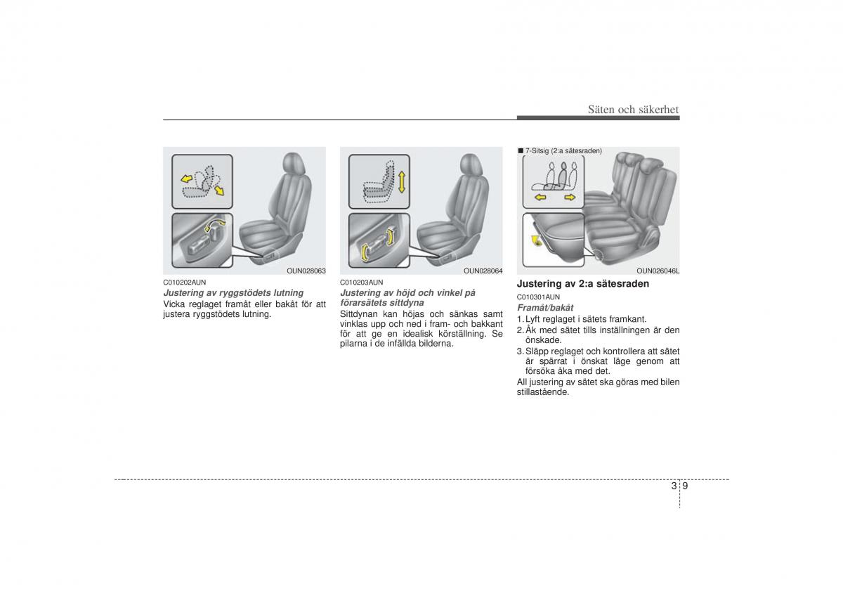 KIA Carens II 2 instruktionsbok / page 27