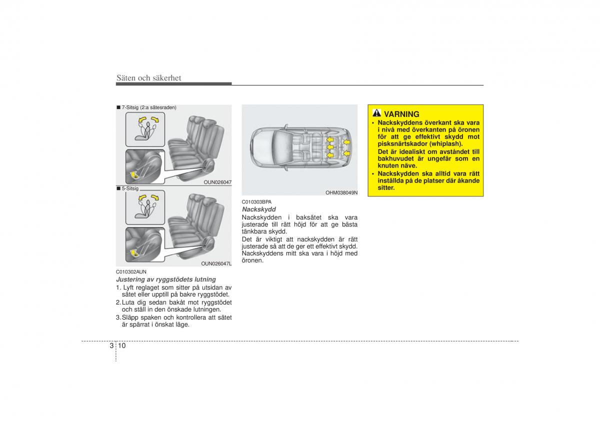 KIA Carens II 2 instruktionsbok / page 28