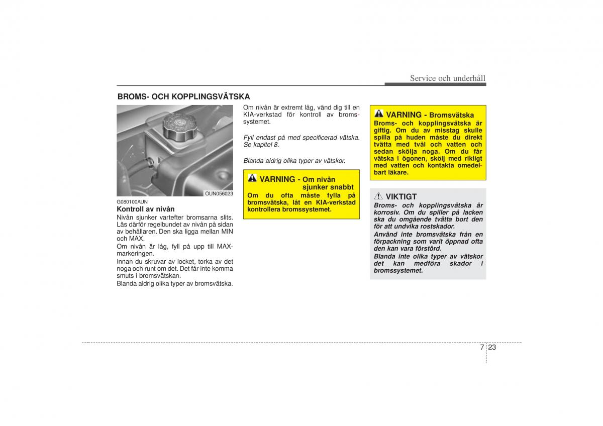 KIA Carens II 2 instruktionsbok / page 289