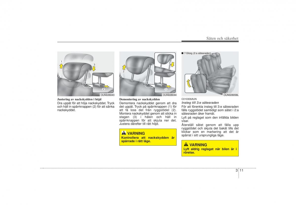 KIA Carens II 2 instruktionsbok / page 29